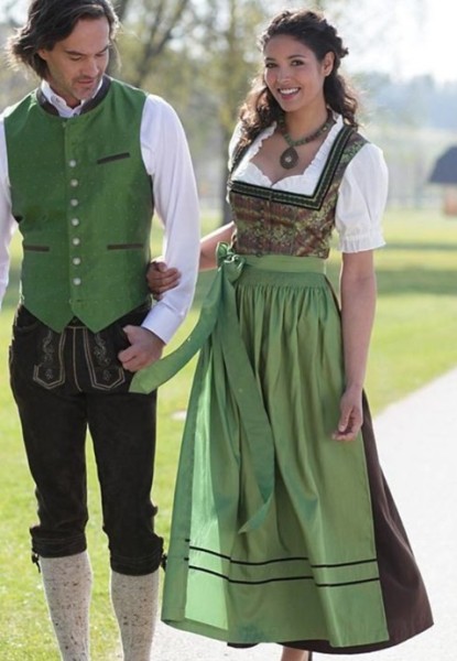 Traditional local outfit for people from Steiermark, Austria